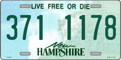 NH license plate 3711178