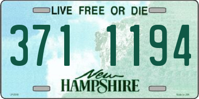 NH license plate 3711194