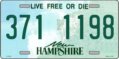 NH license plate 3711198