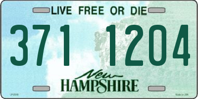 NH license plate 3711204