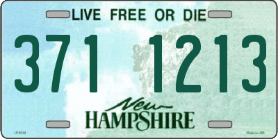 NH license plate 3711213