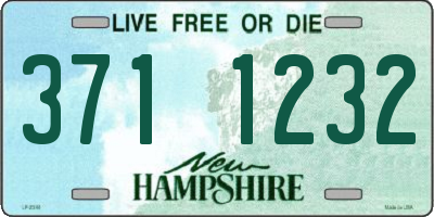 NH license plate 3711232