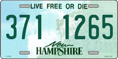 NH license plate 3711265