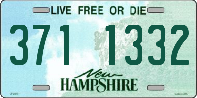 NH license plate 3711332