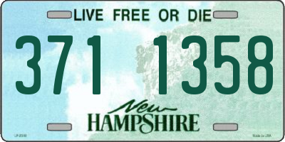 NH license plate 3711358