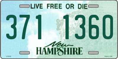 NH license plate 3711360