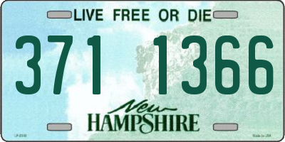 NH license plate 3711366