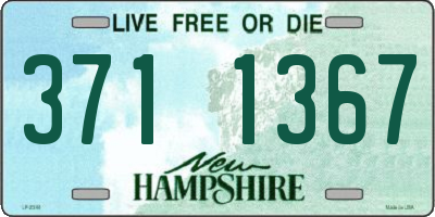 NH license plate 3711367