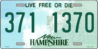 NH license plate 3711370