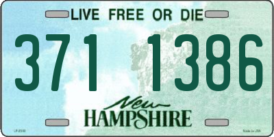NH license plate 3711386