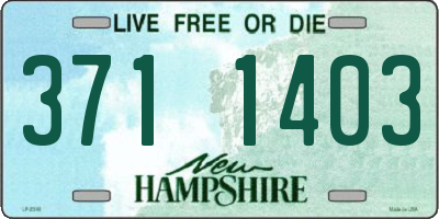 NH license plate 3711403