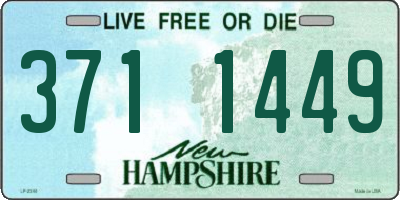 NH license plate 3711449