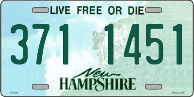 NH license plate 3711451