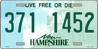 NH license plate 3711452
