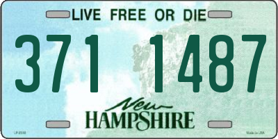 NH license plate 3711487