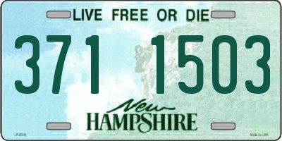 NH license plate 3711503