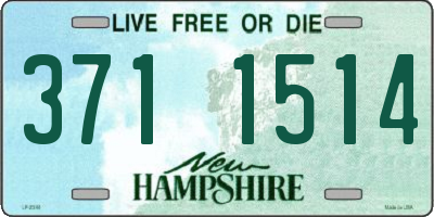 NH license plate 3711514