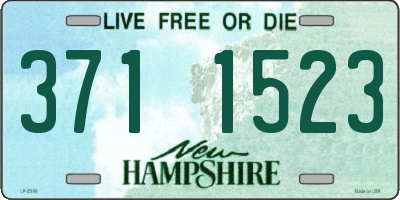 NH license plate 3711523