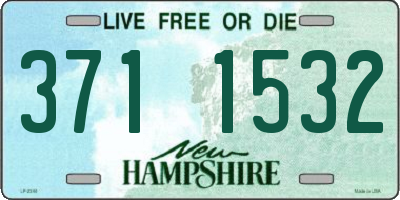 NH license plate 3711532