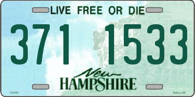 NH license plate 3711533