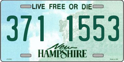NH license plate 3711553