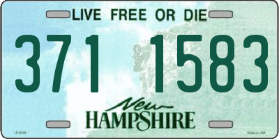 NH license plate 3711583