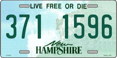 NH license plate 3711596