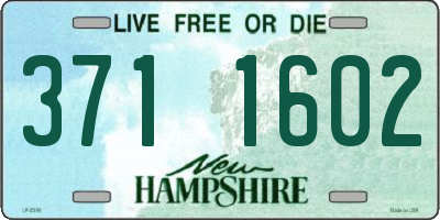 NH license plate 3711602