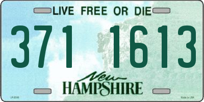 NH license plate 3711613