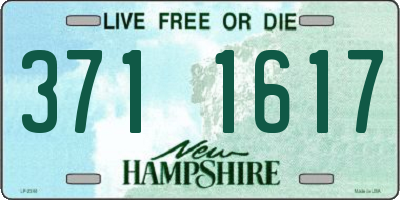 NH license plate 3711617