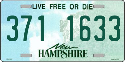 NH license plate 3711633