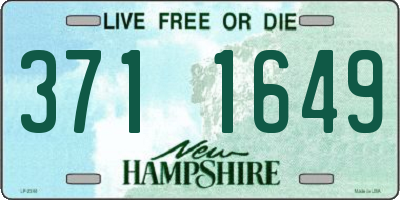 NH license plate 3711649