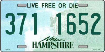 NH license plate 3711652