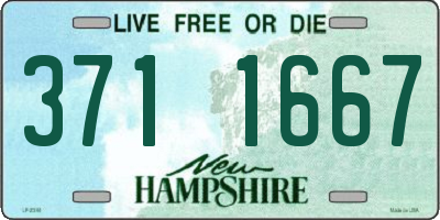 NH license plate 3711667