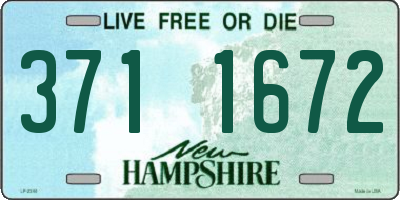 NH license plate 3711672