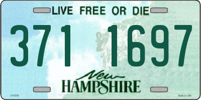 NH license plate 3711697