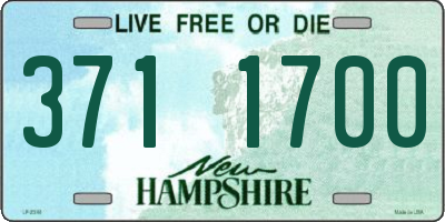 NH license plate 3711700