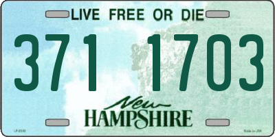 NH license plate 3711703