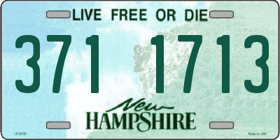 NH license plate 3711713