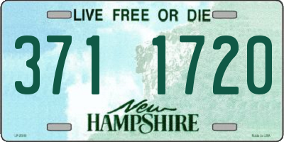 NH license plate 3711720