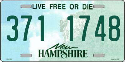NH license plate 3711748