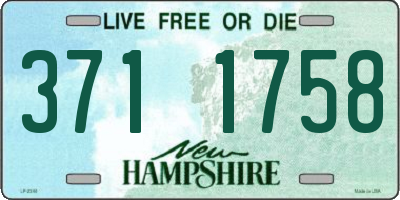 NH license plate 3711758