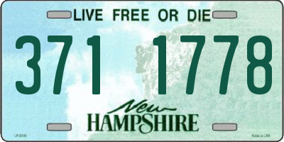NH license plate 3711778