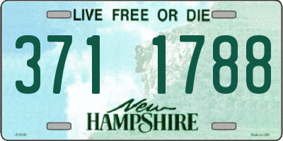 NH license plate 3711788