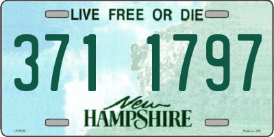 NH license plate 3711797