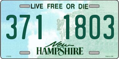 NH license plate 3711803