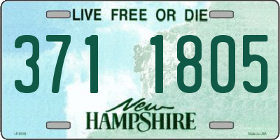 NH license plate 3711805
