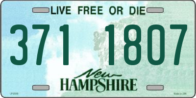 NH license plate 3711807