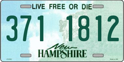 NH license plate 3711812