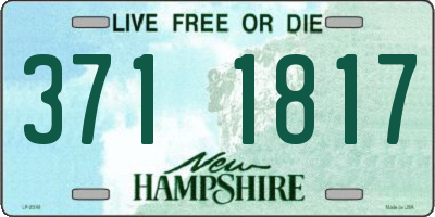 NH license plate 3711817